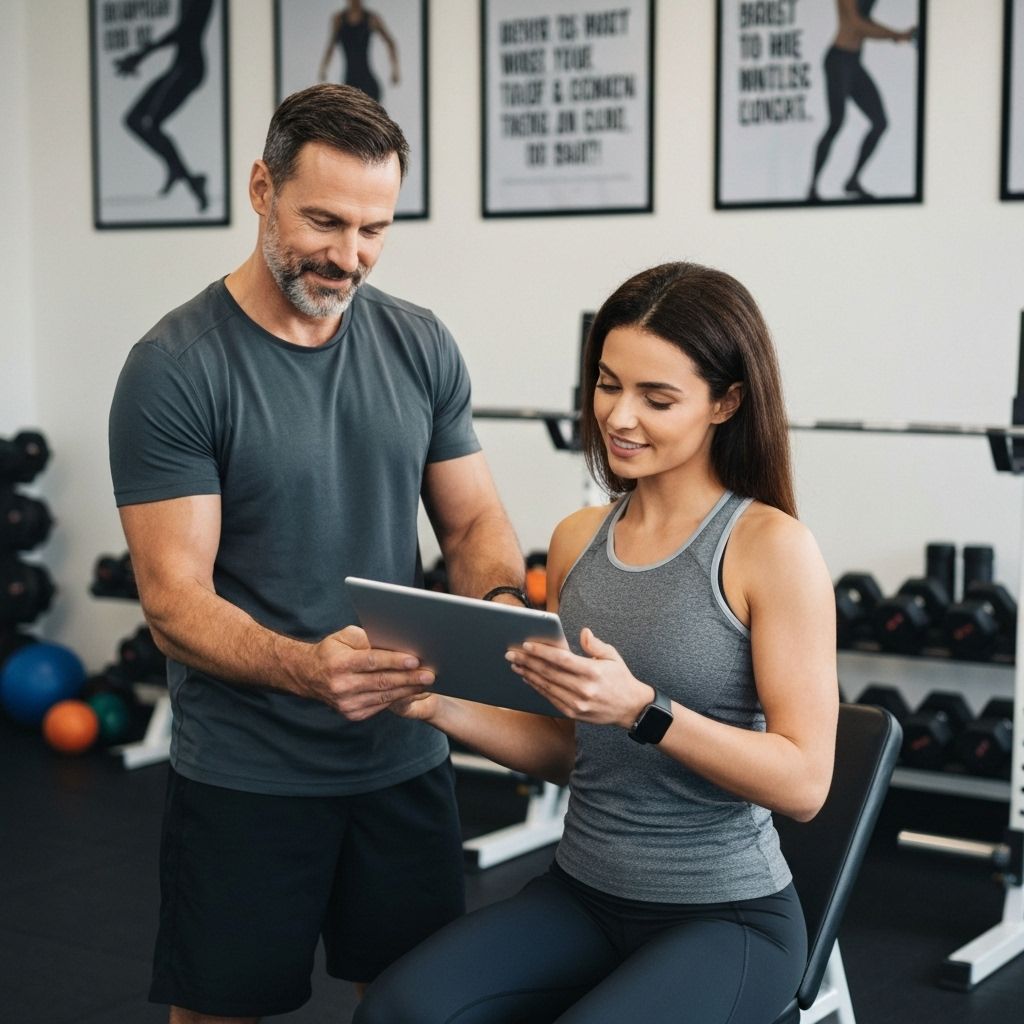 Trainers and nutritionists working with clients